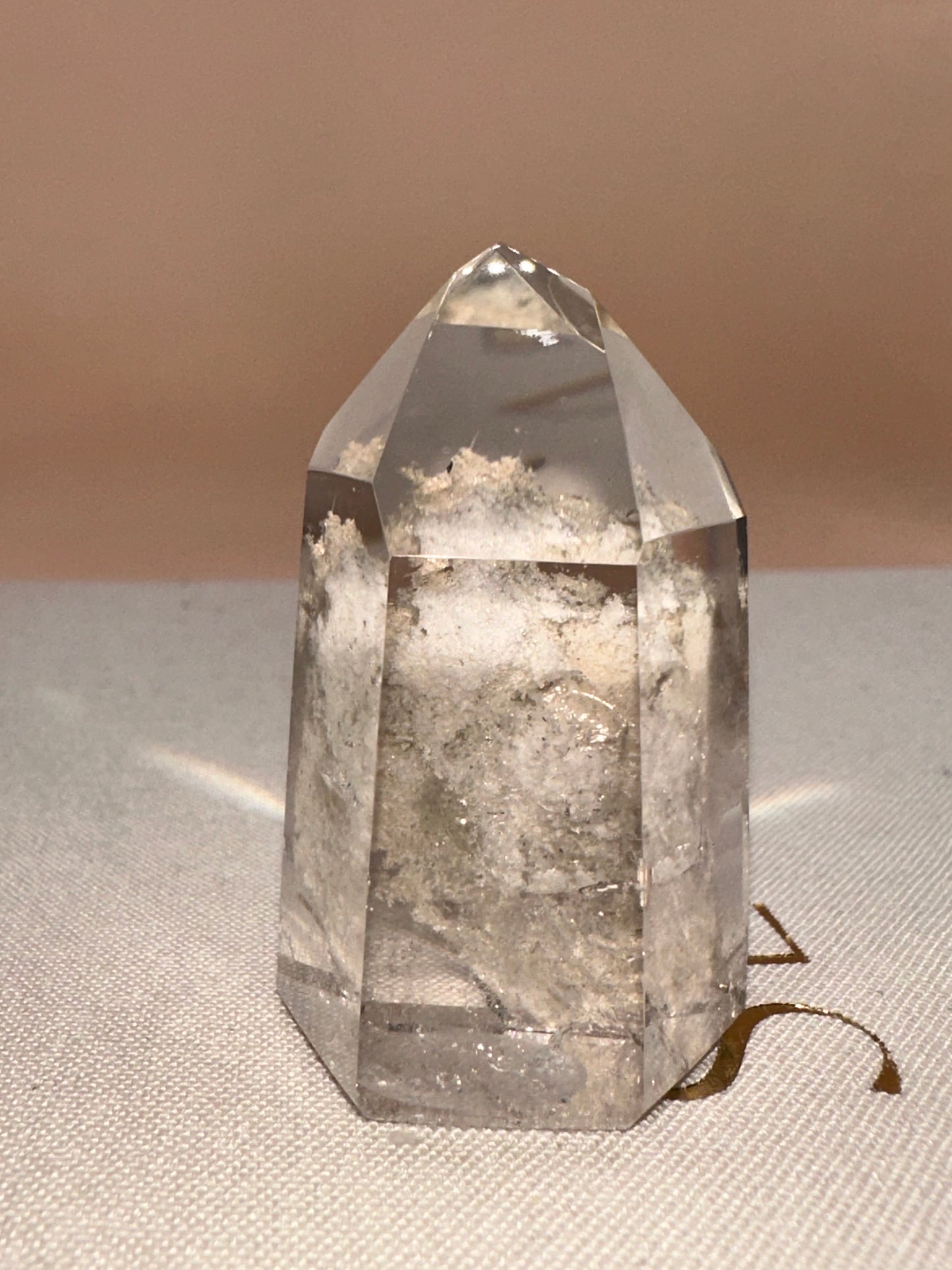 White Lodalite Part Raw Part Polished
