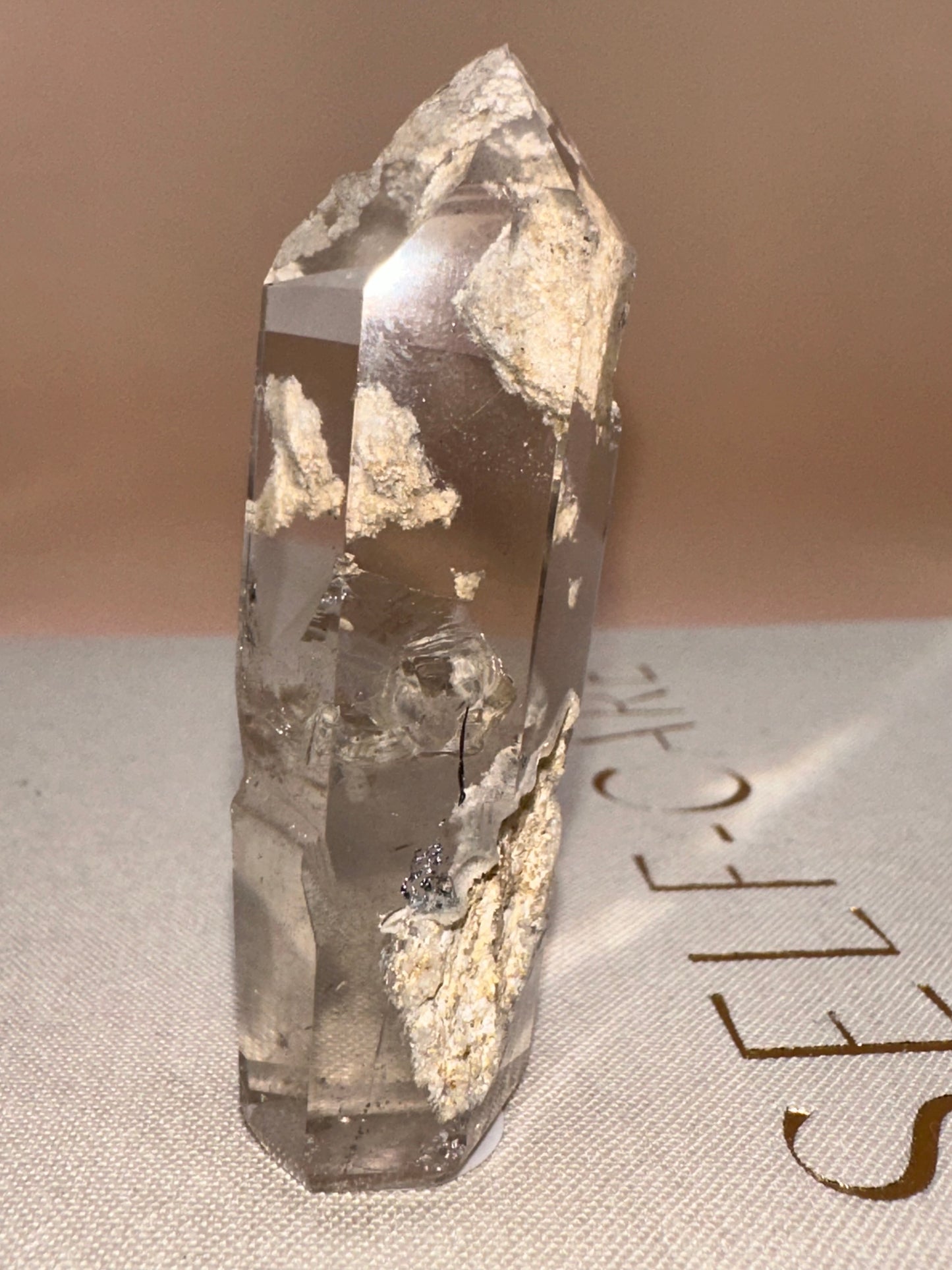 Tall Slim Lodalite Part Raw Part Polished
