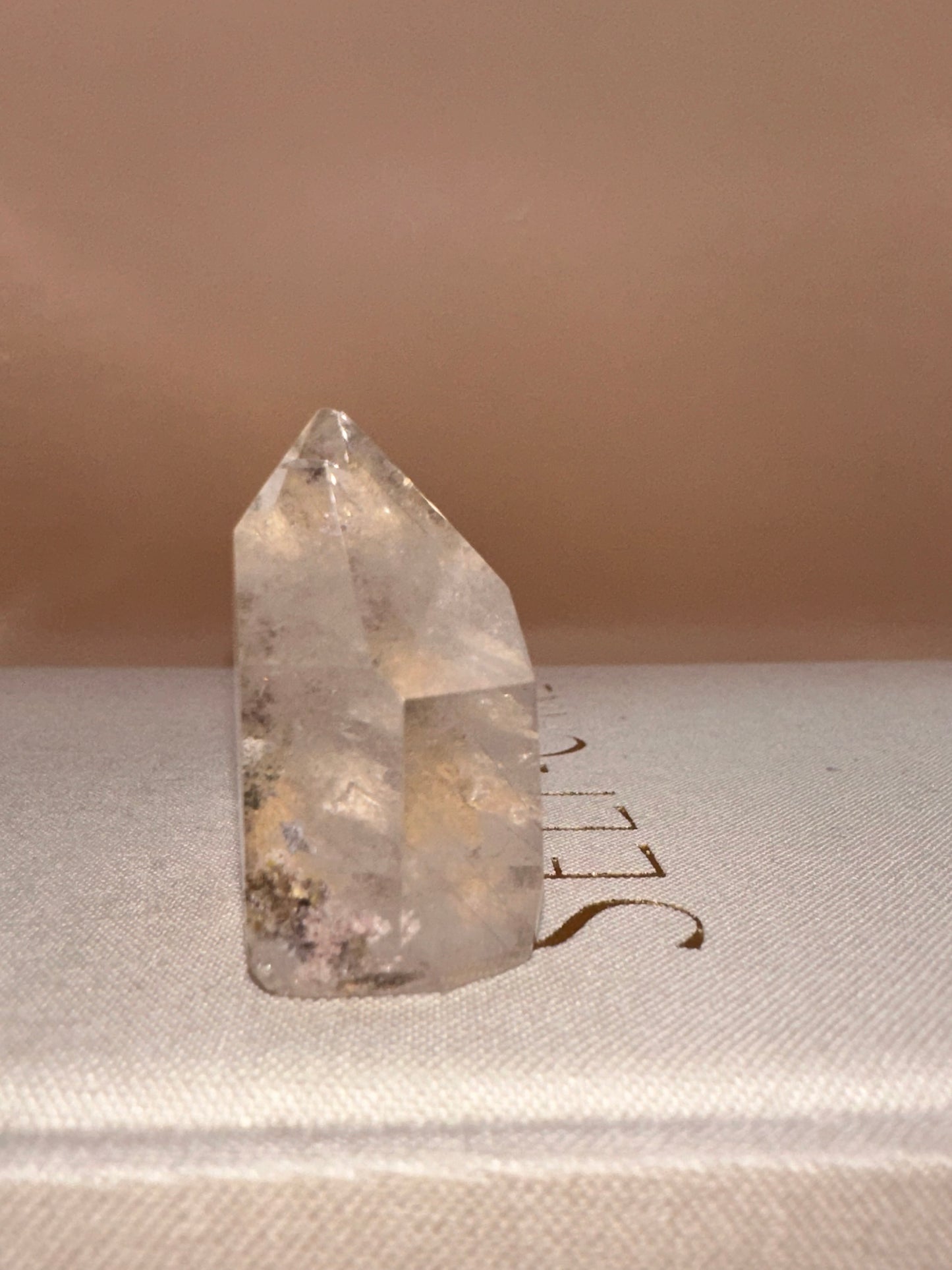 Clear Lodalite Polished Raw Back