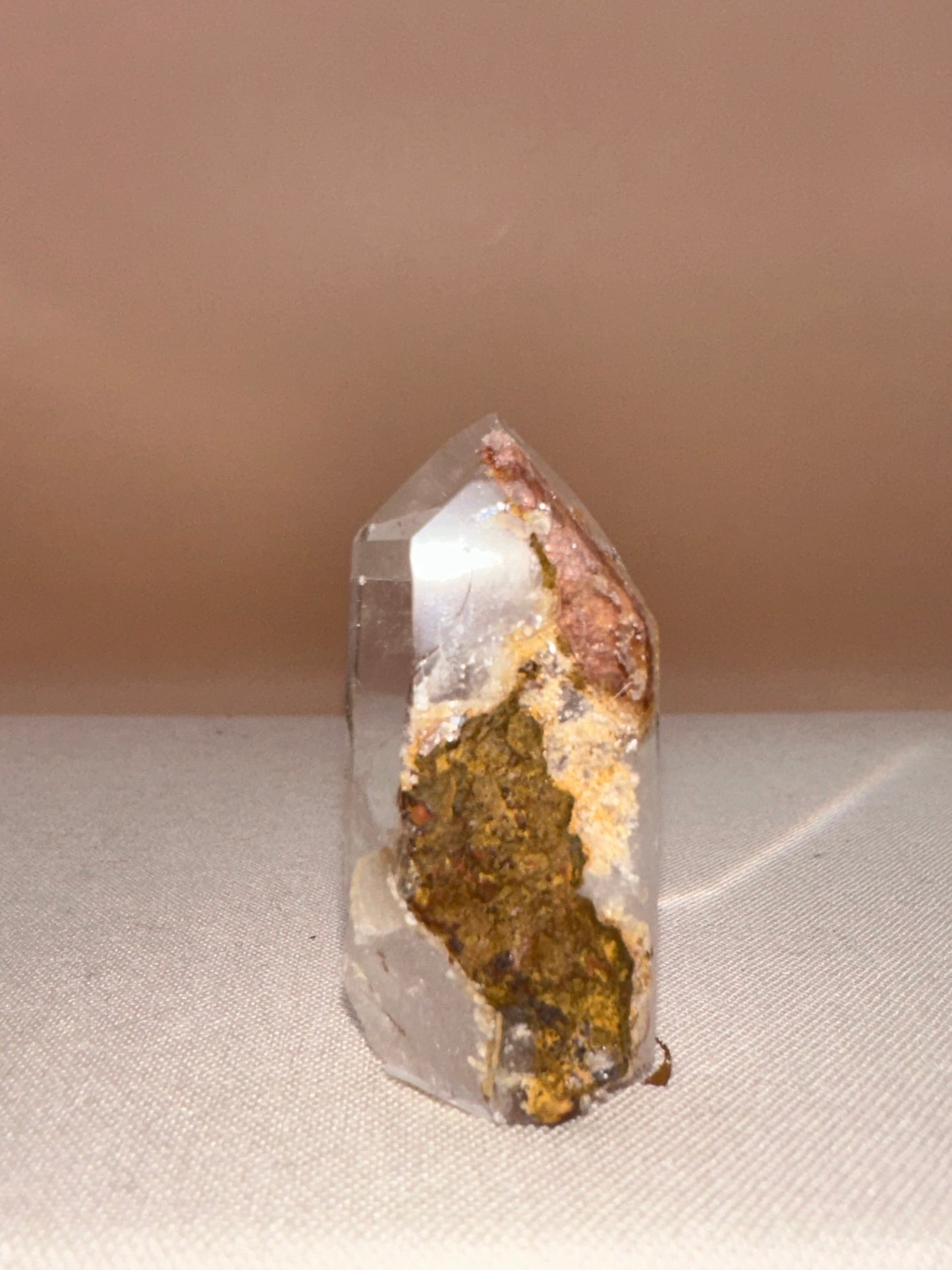 Small Pink Lodalite Raw Back