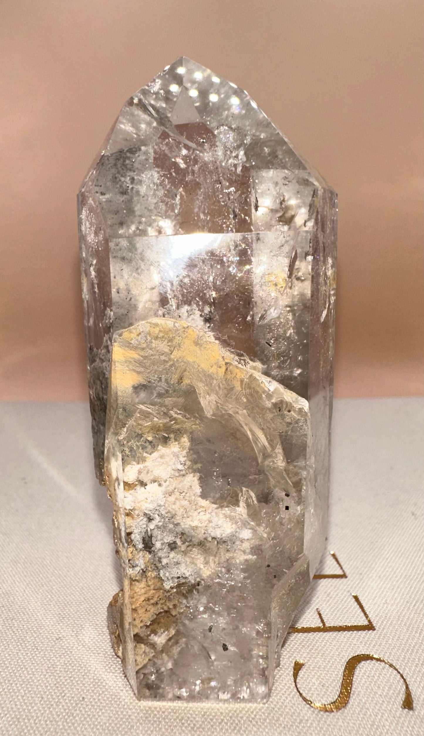 Tall Lodalite Part Polished, Part Raw