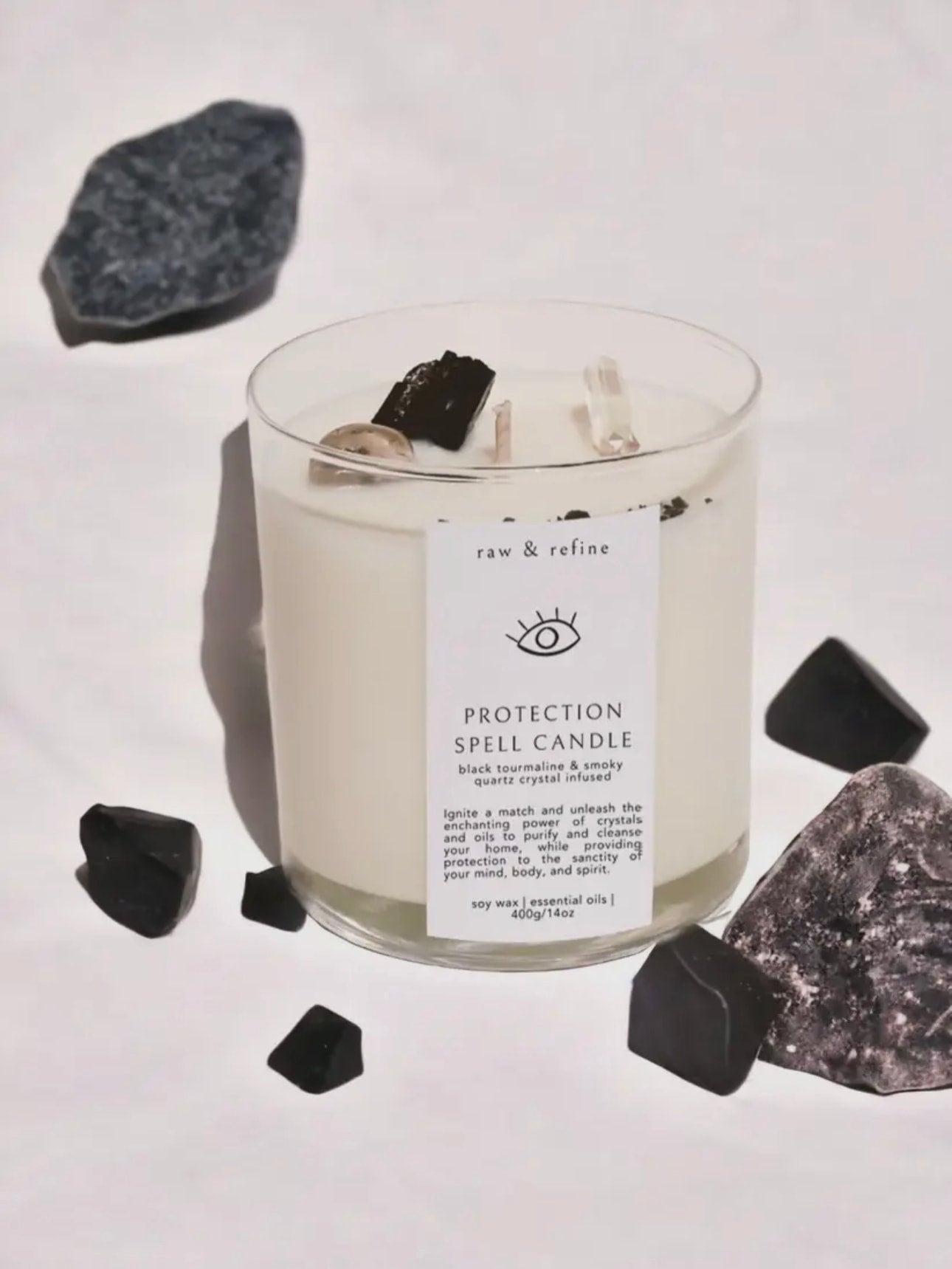 Protection Spell Crystal Candle