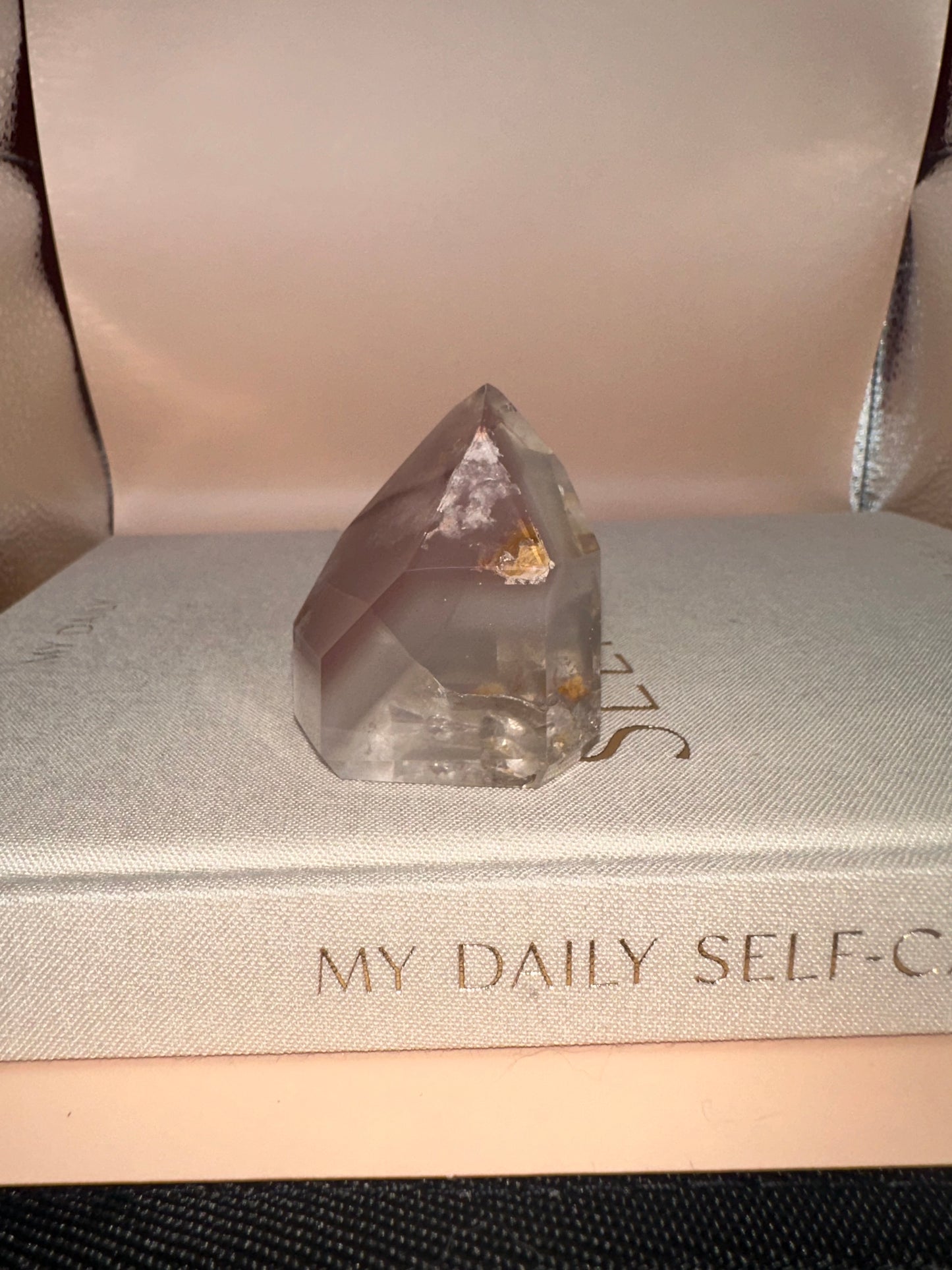 Pink Lithium with Amphibole 75 Grams