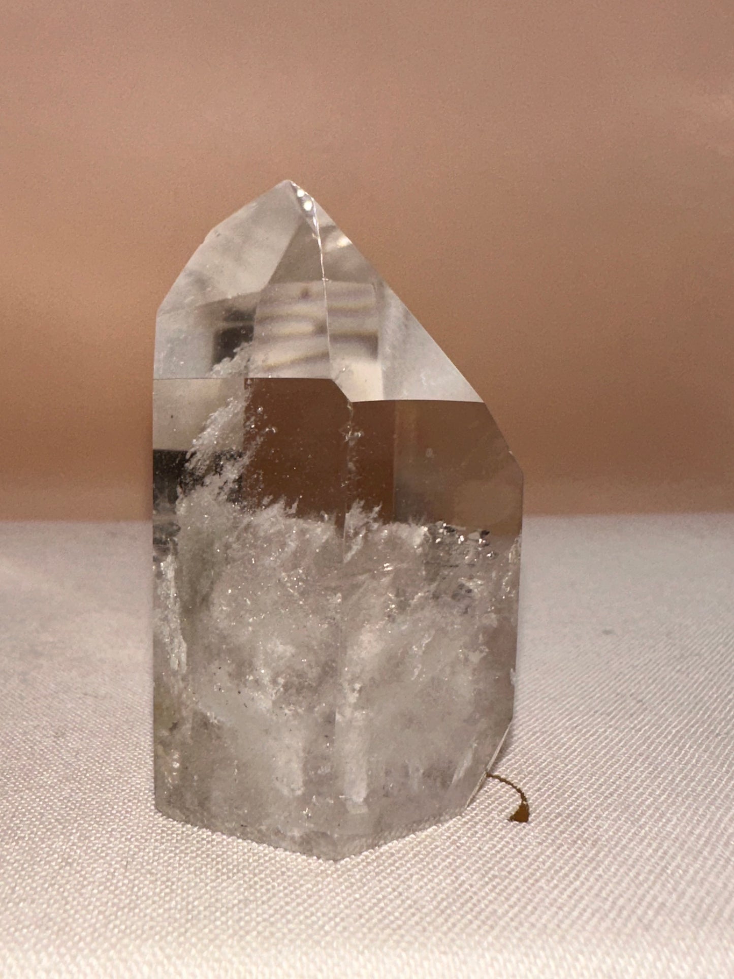 Polished Clear Lodalite With Veils