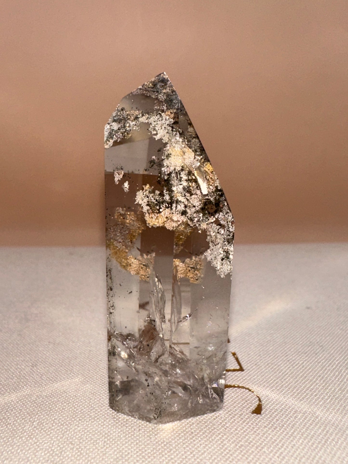 Clear Lodalite with Veils and Rainbows