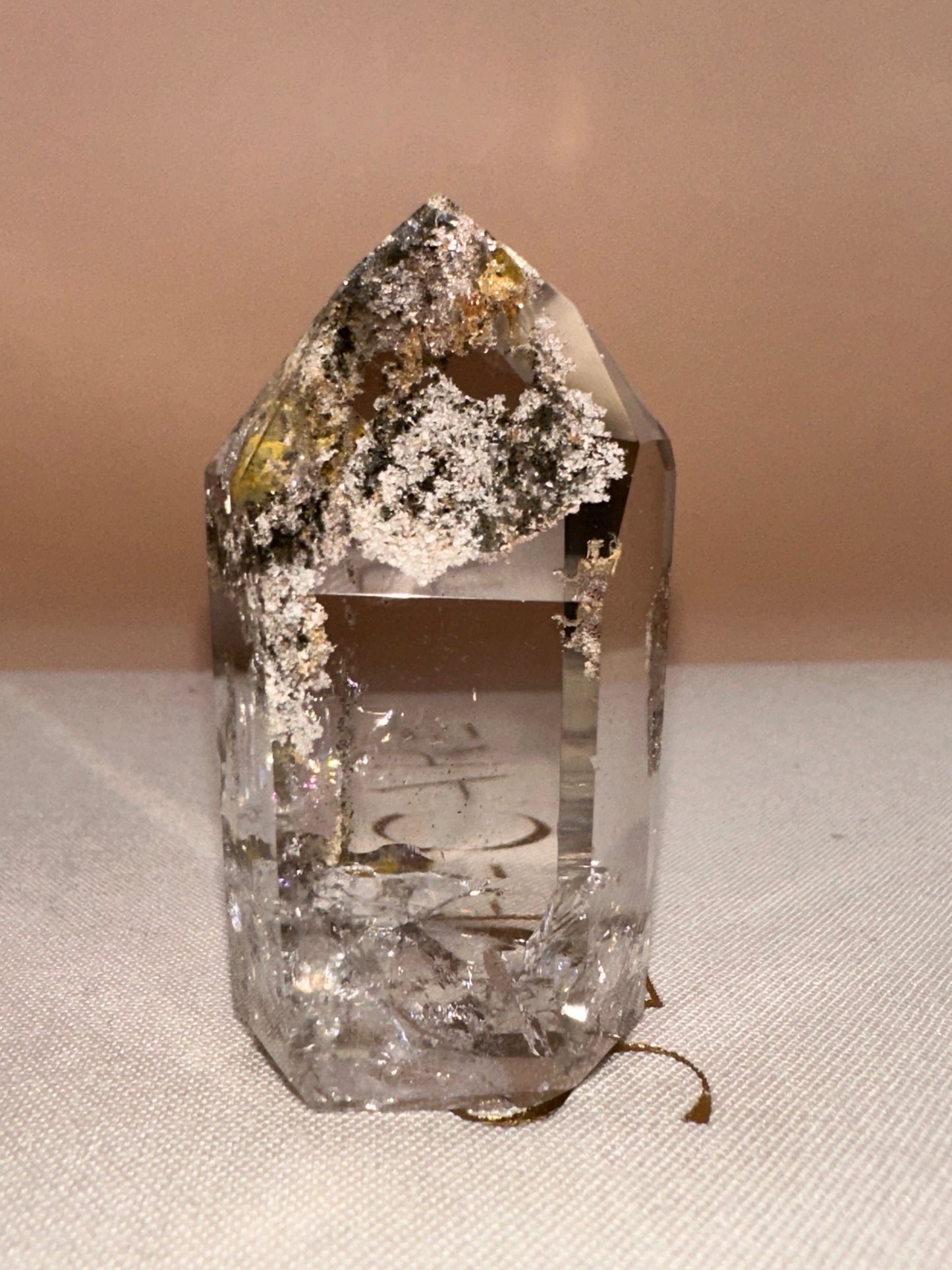 Clear Lodalite with Veils and Rainbows