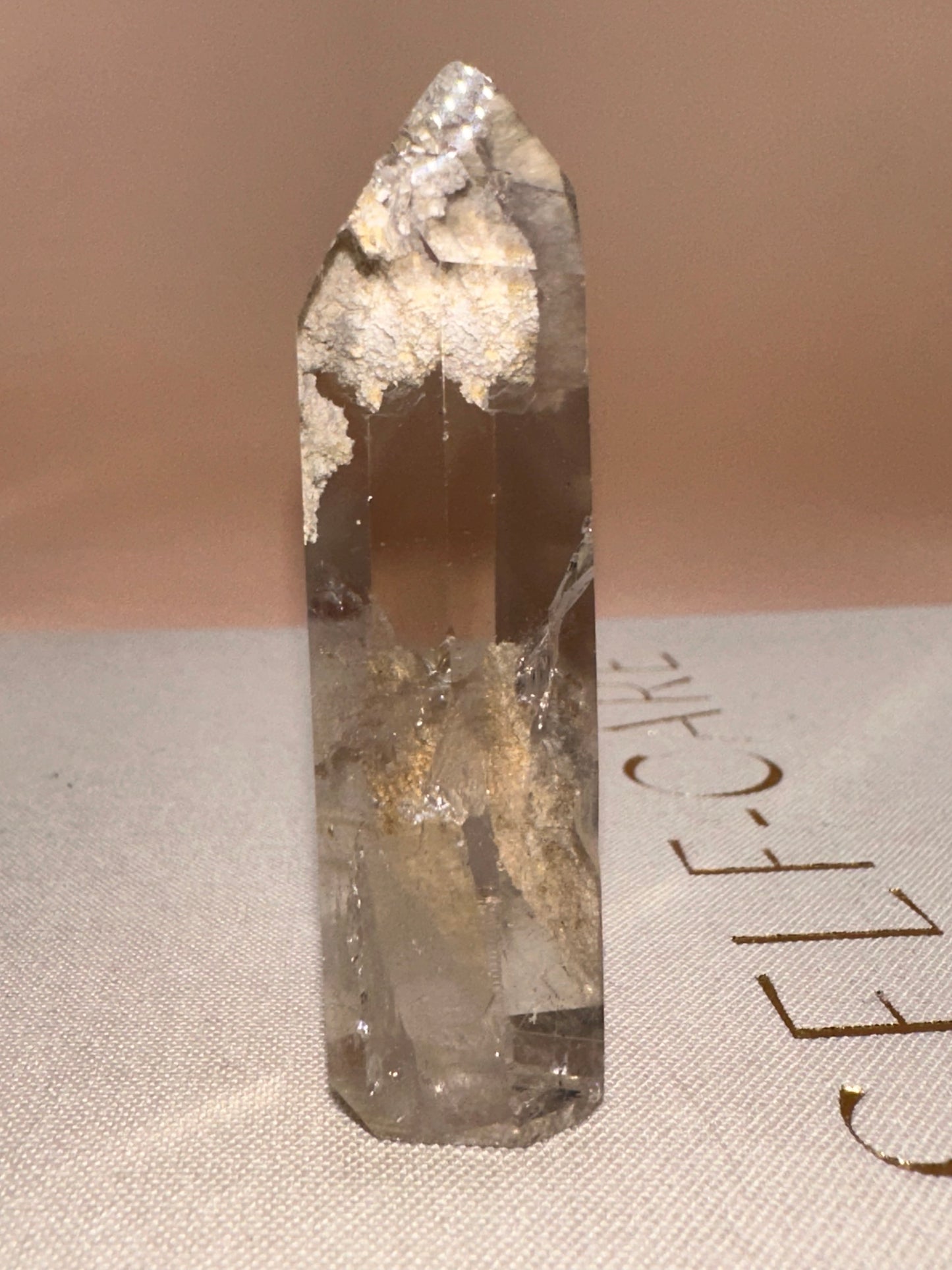 Tall Slim Lodalite Part Raw Part Polished