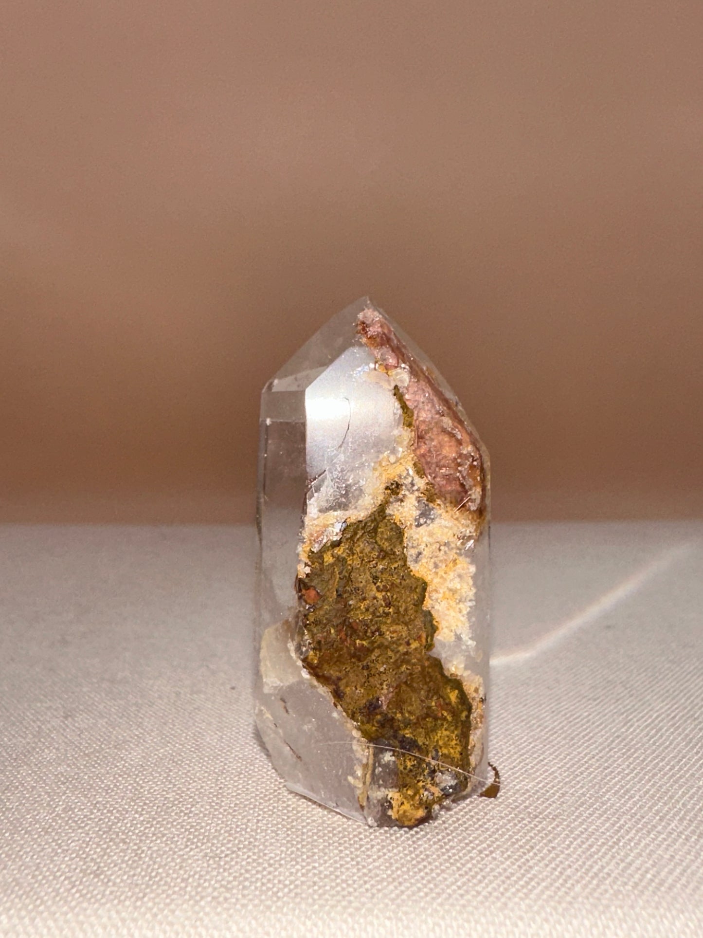 Small Pink Lodalite Raw Back