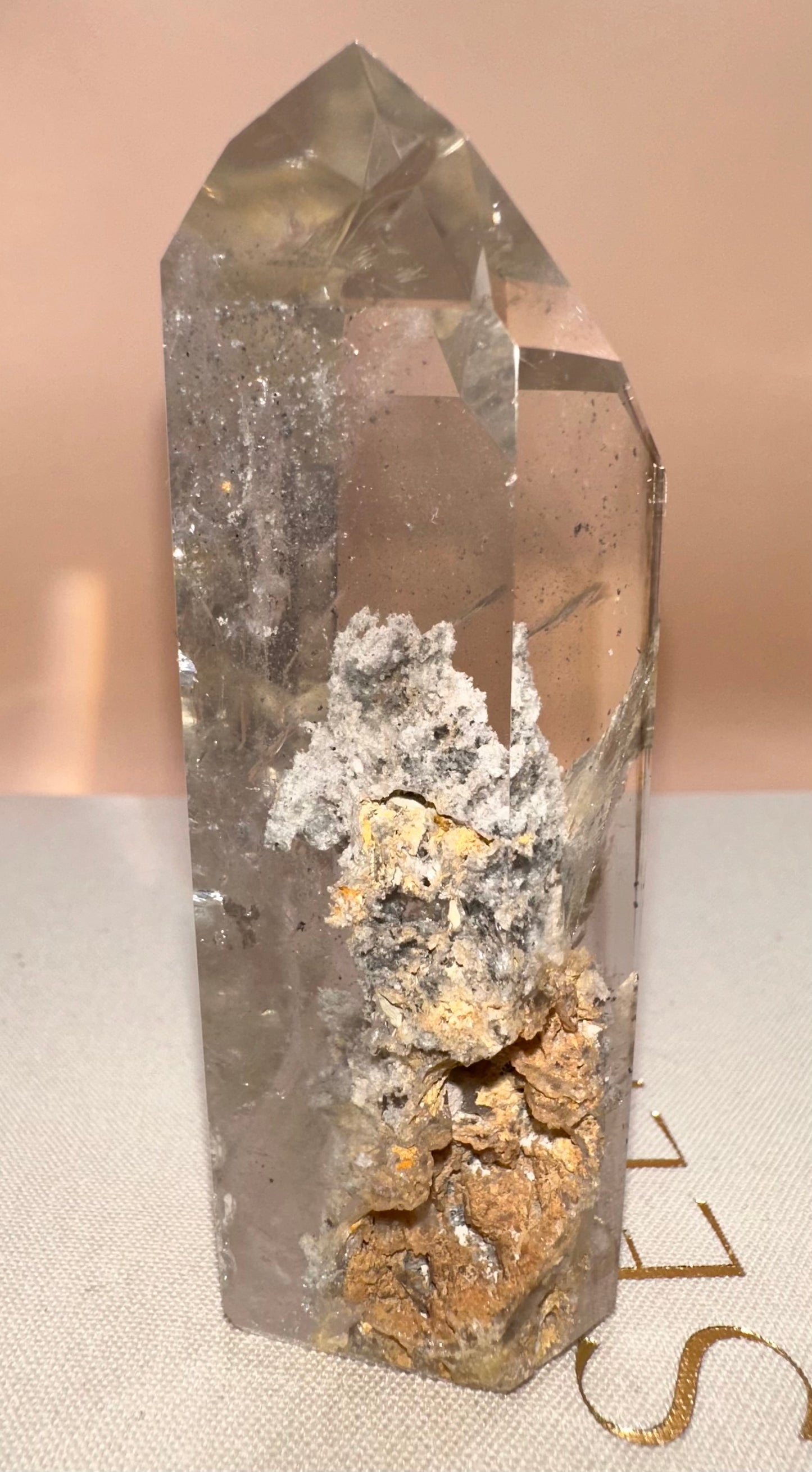 Tall Lodalite Part Polished, Part Raw