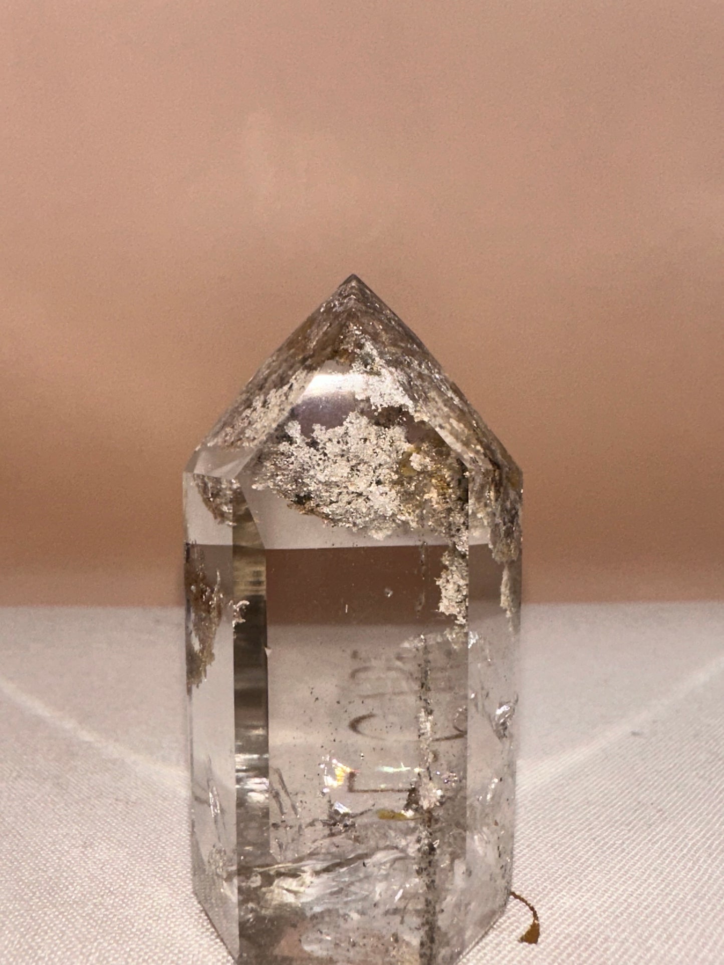 Clear Lodalite with Veils and Rainbows