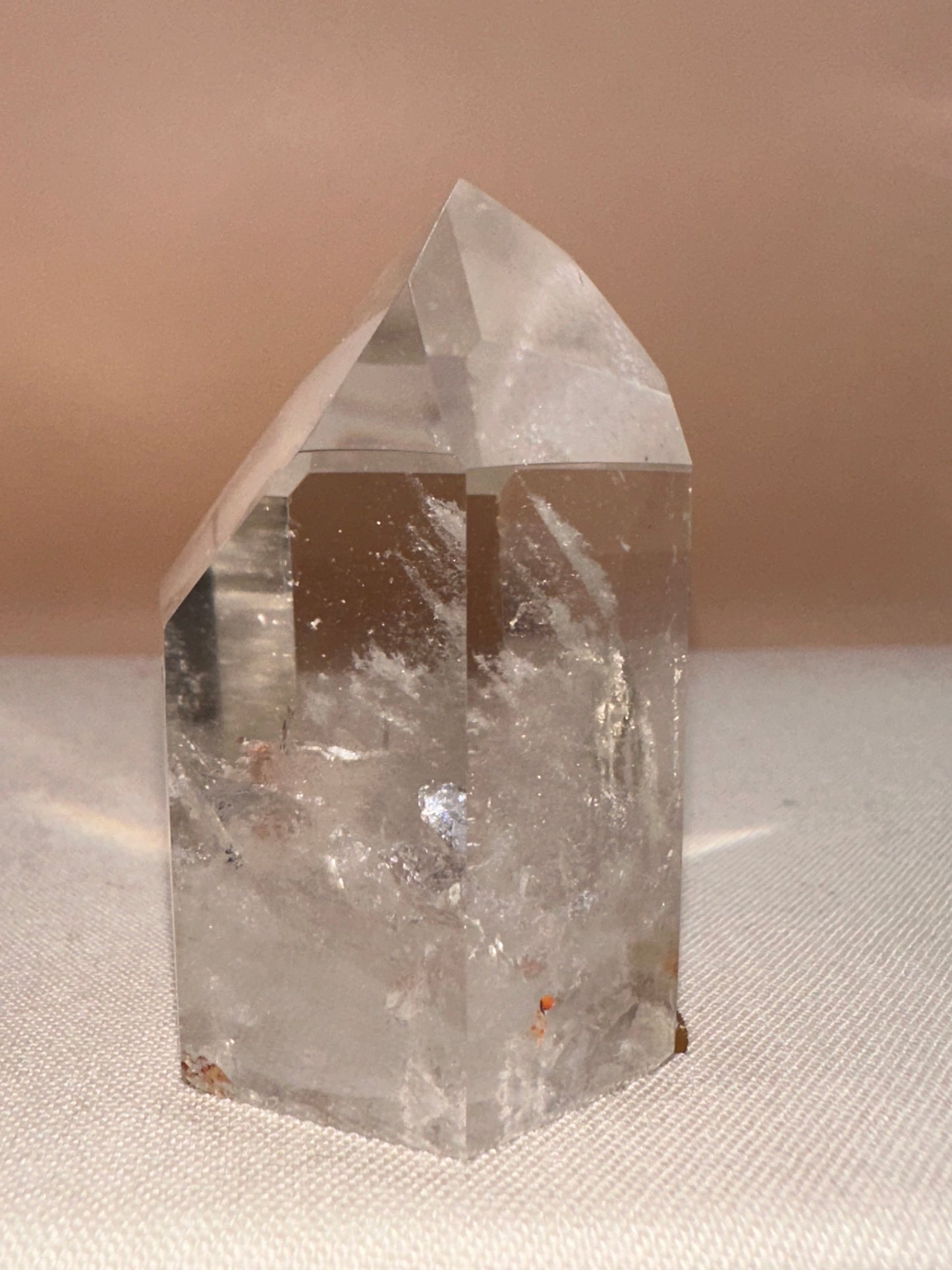 Polished Clear Lodalite With Veils