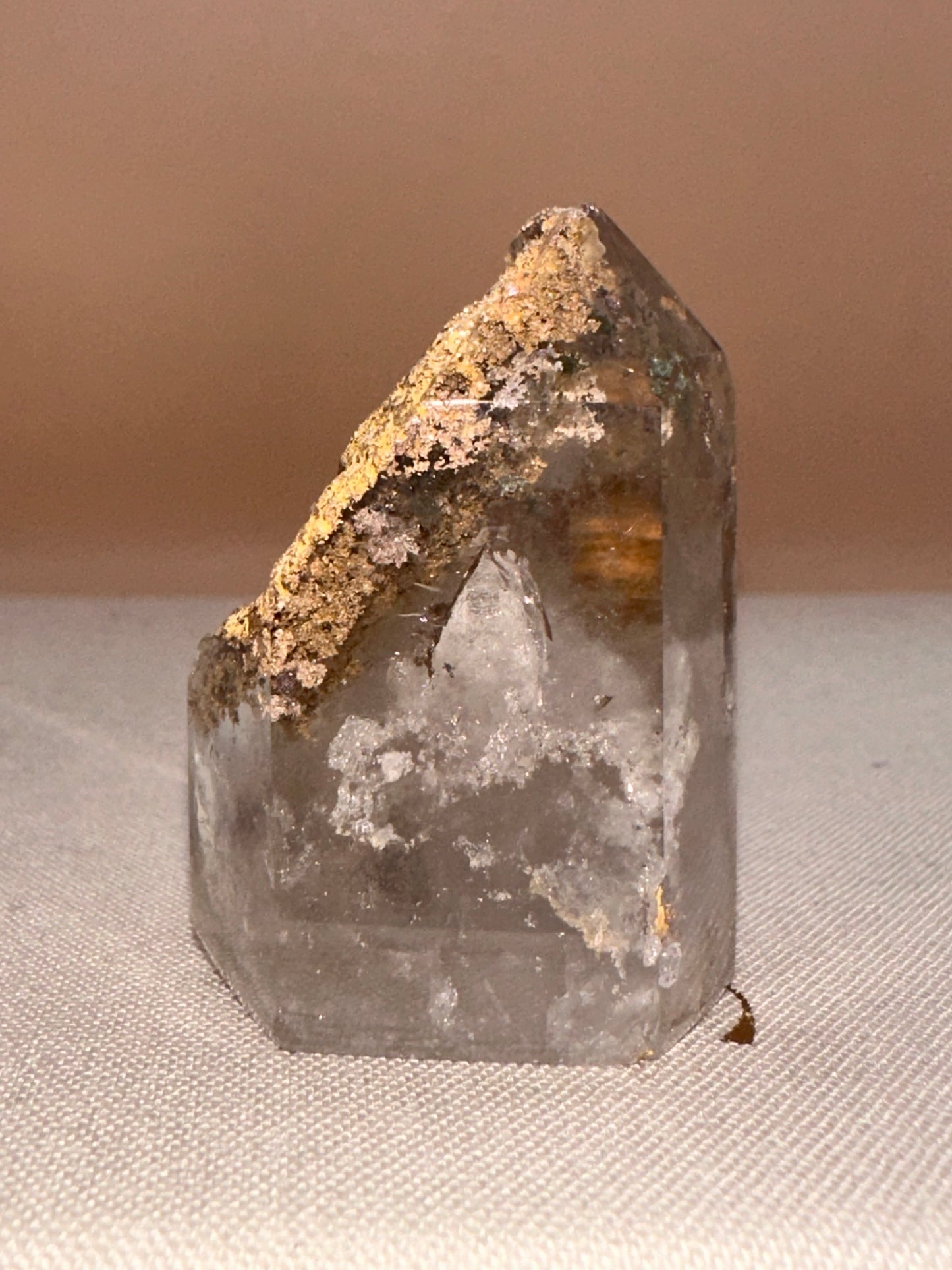 Clear Lodalite Raw Back Veils
