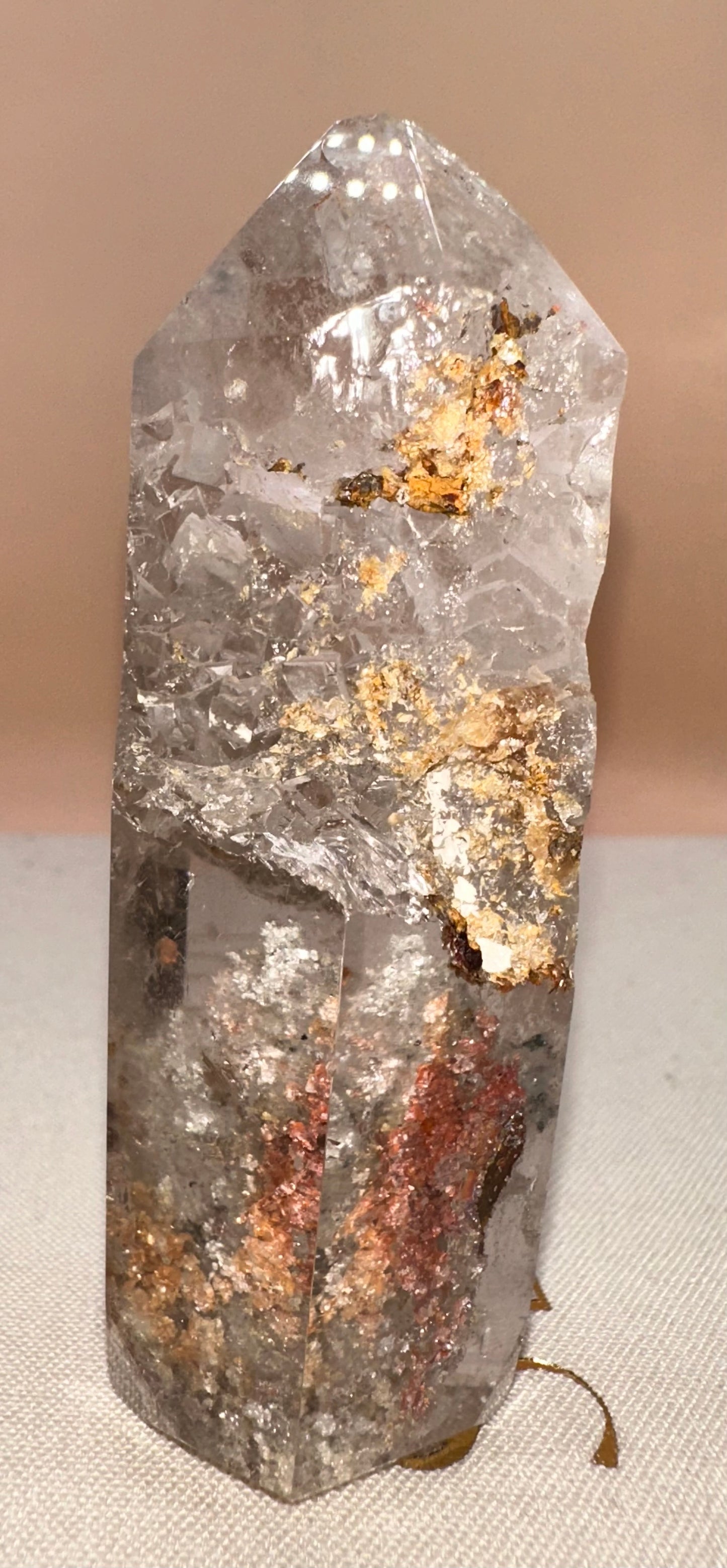 Tall Slim Lodalite. Polished Front Raw Back