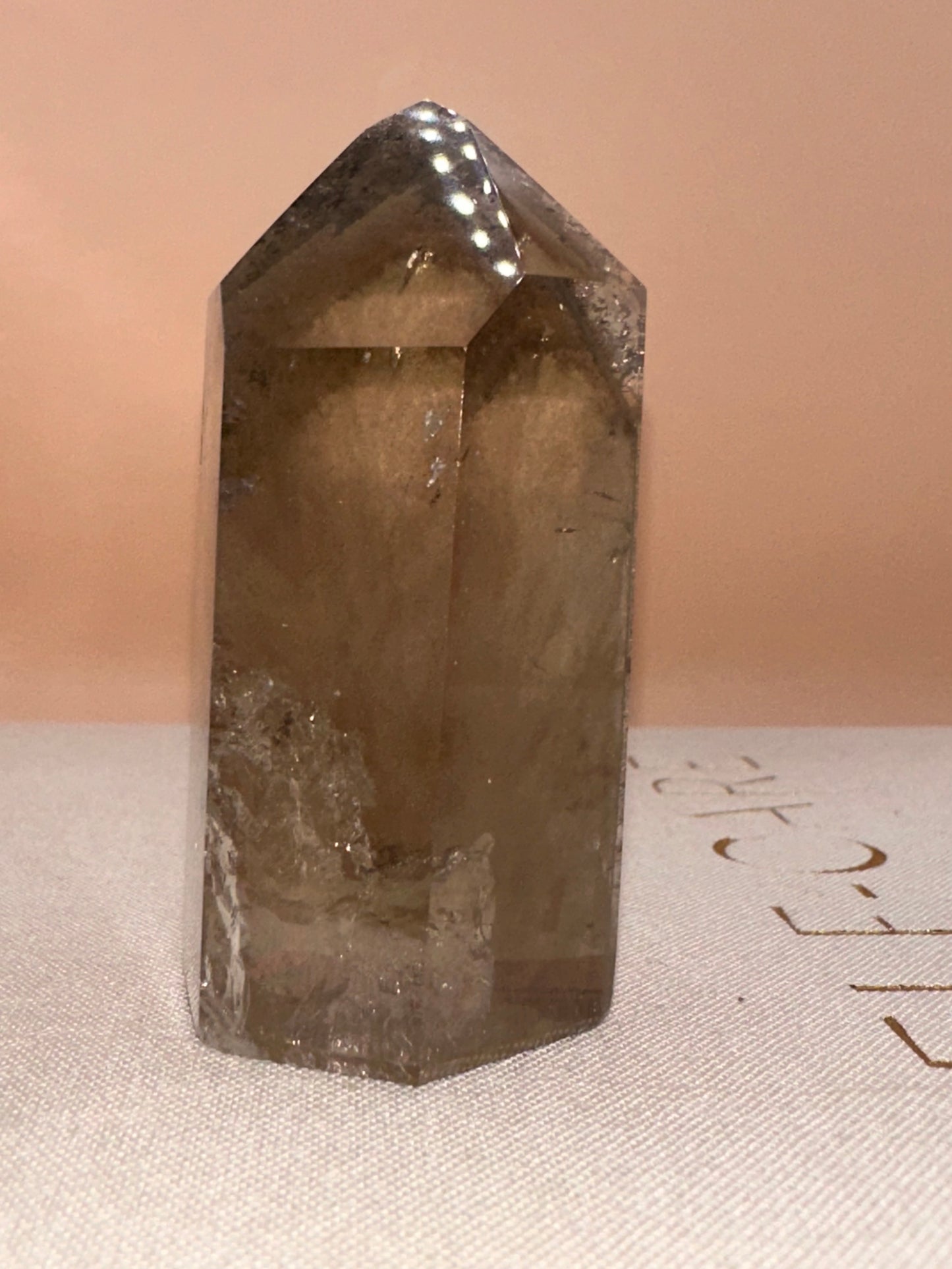 Tall Smokey Lodalite Raw Back