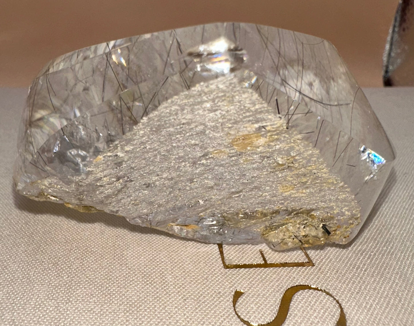 Rutile in Quartz Freeform