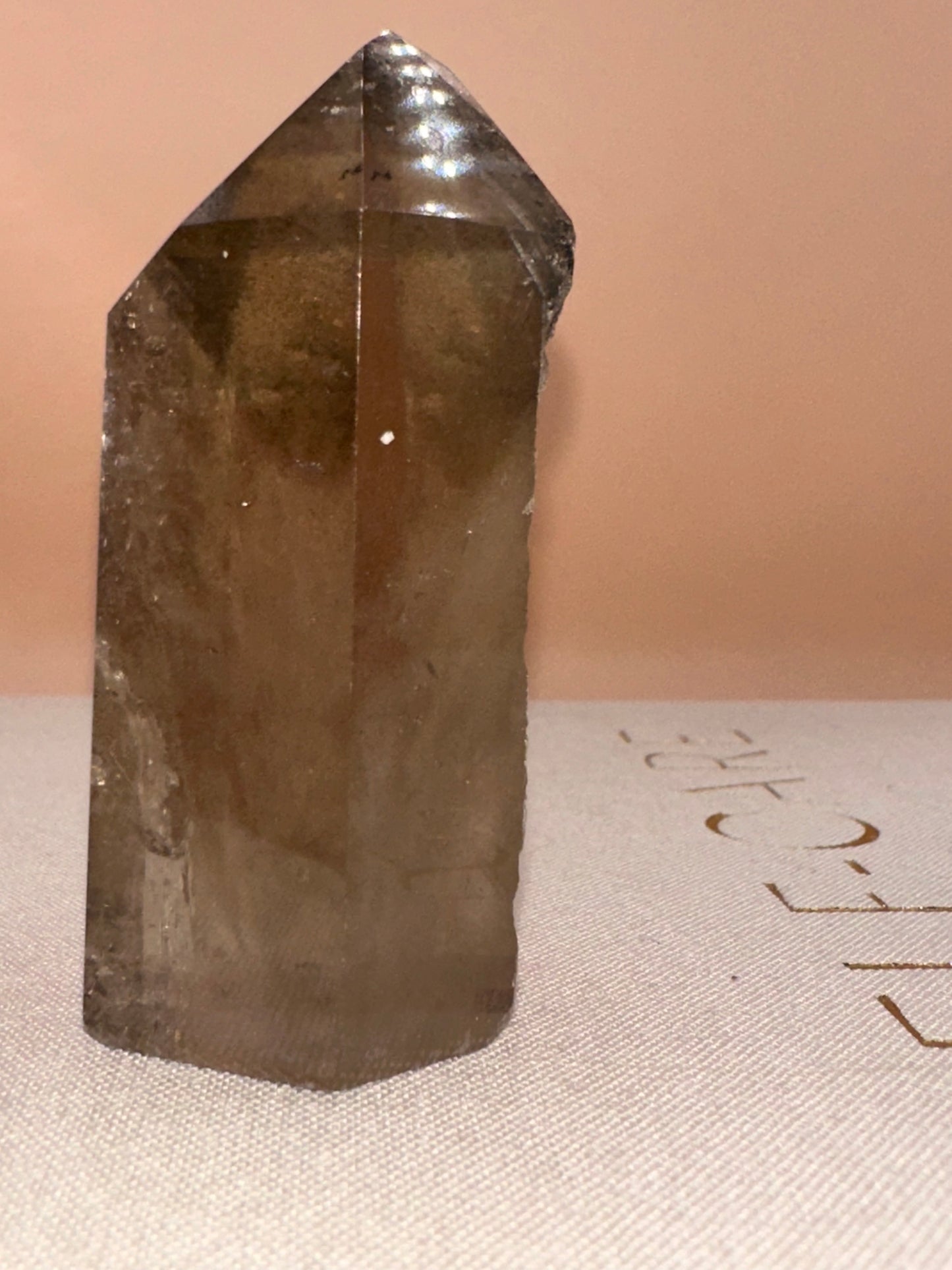 Tall Smokey Lodalite Raw Back