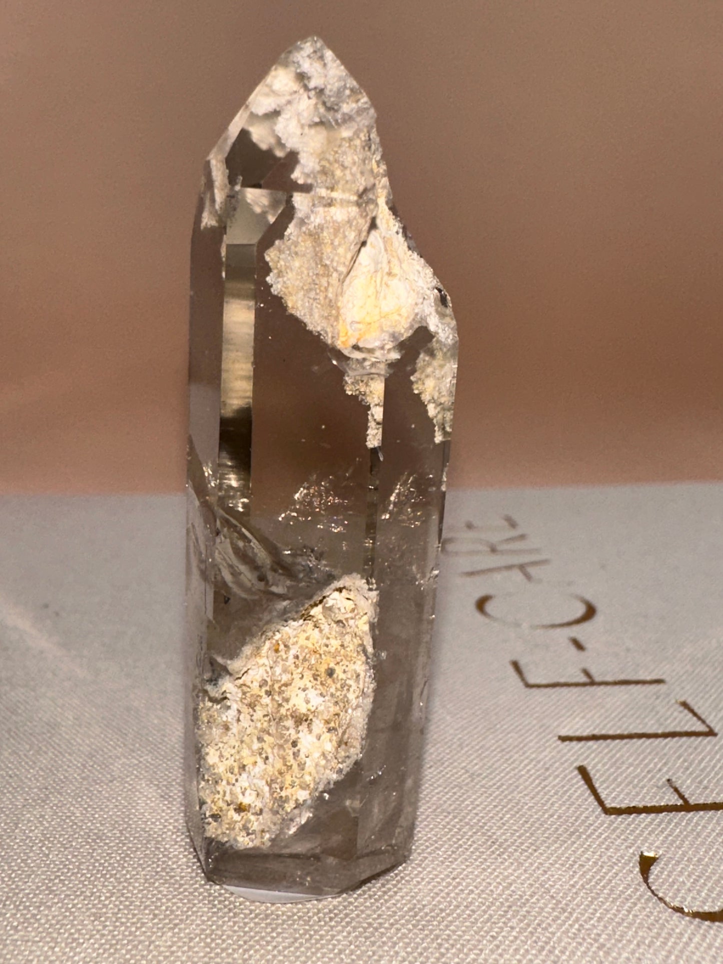 Tall Slim Lodalite Part Raw Part Polished