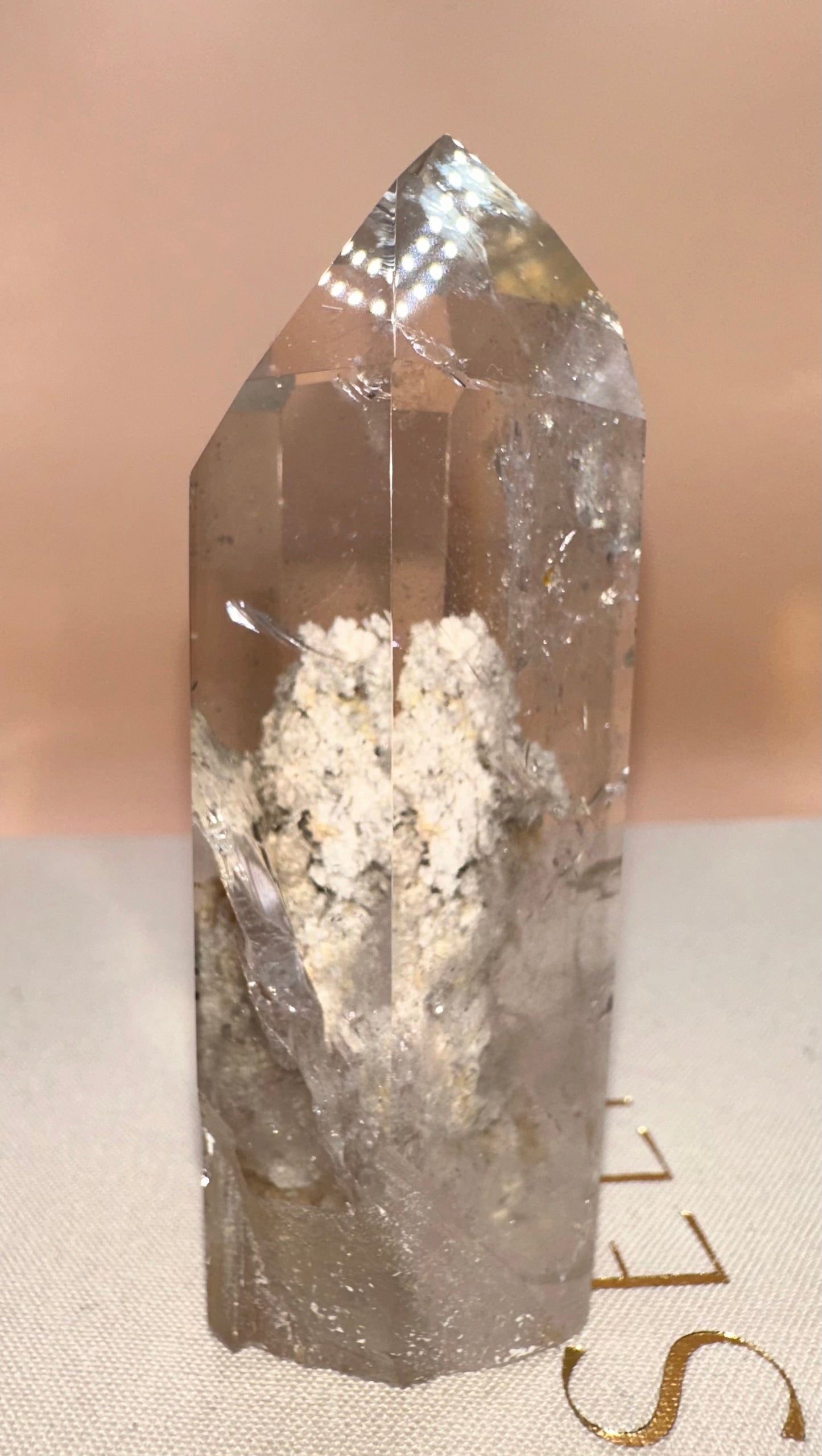 Tall Lodalite Part Polished, Part Raw