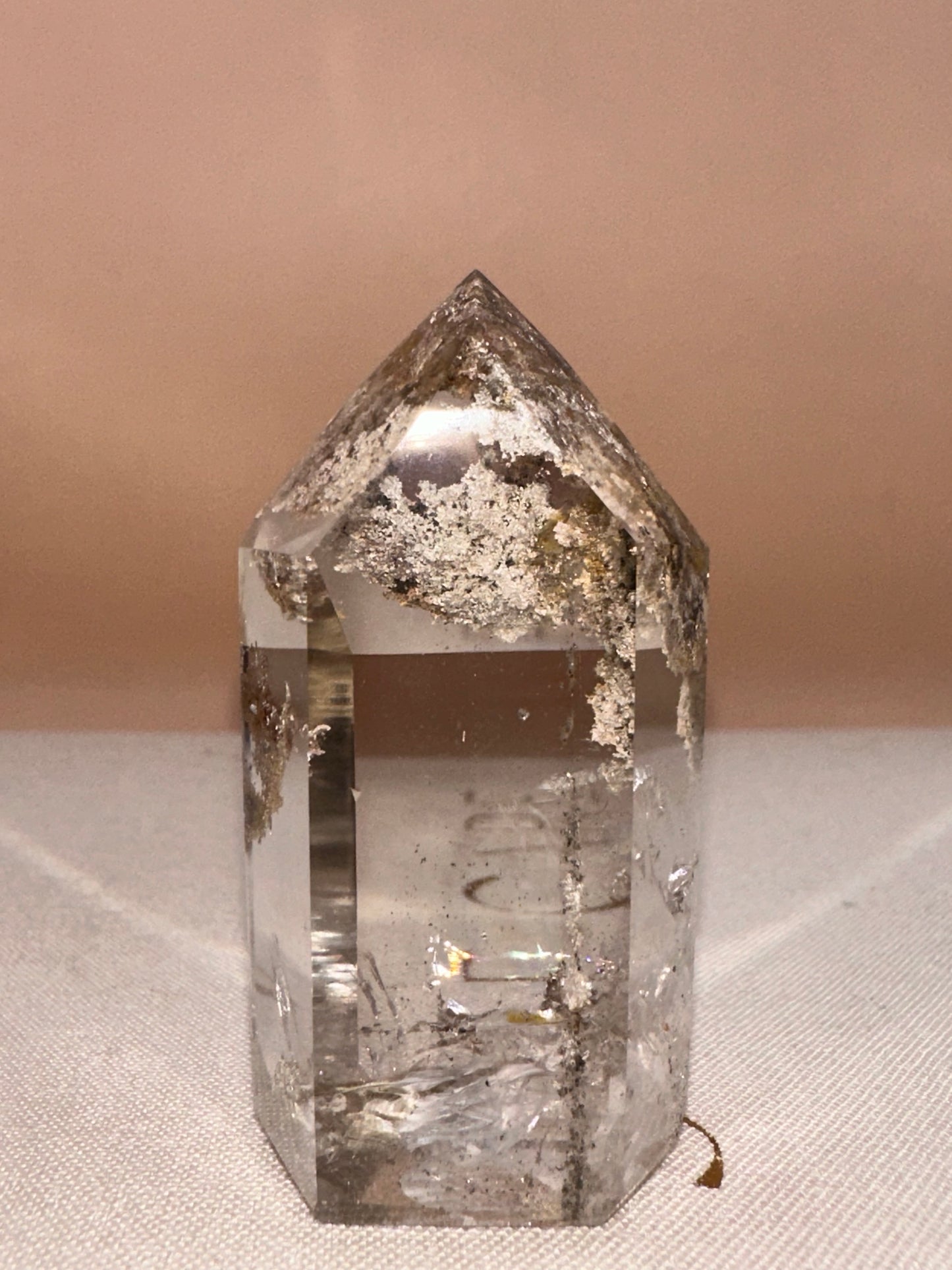 Clear Lodalite with Veils and Rainbows