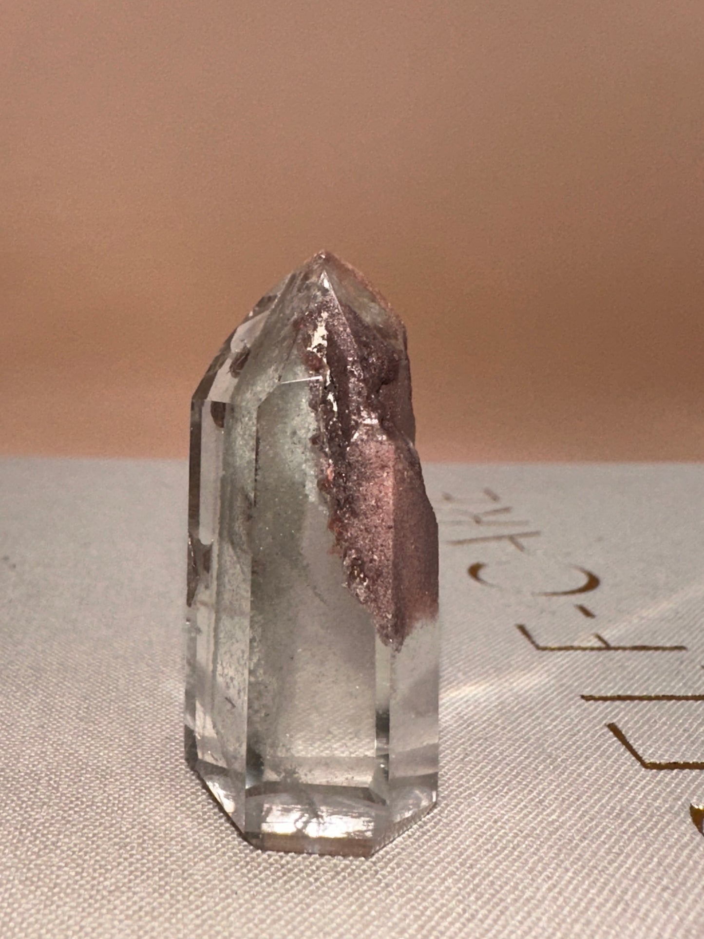 Small Lodalite Tower Part Raw Part Polished