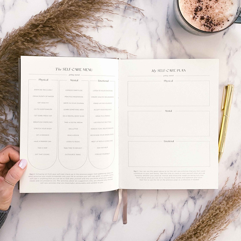 My Daily Self-Care Journal - Wellness Journal (Pebble)