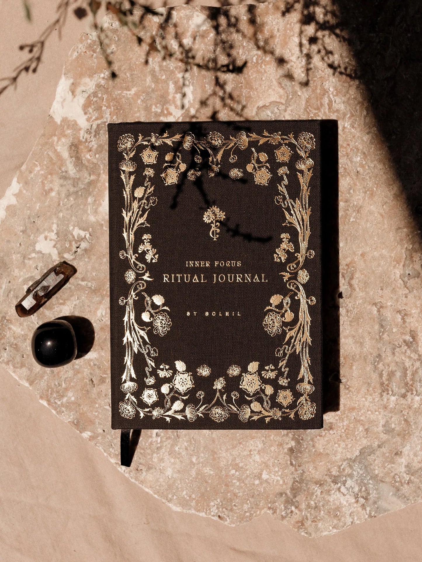 'Inner Focus Ritual Journal LINEN {MIDNIGHT BLACK}