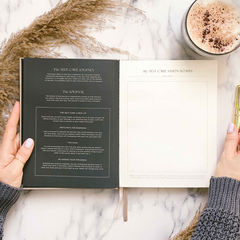 My Daily Self-Care Journal - Wellness Journal (Pebble)