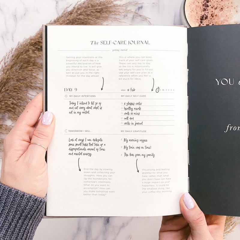 My Daily Self-Care Journal - Wellness Journal (Pebble)