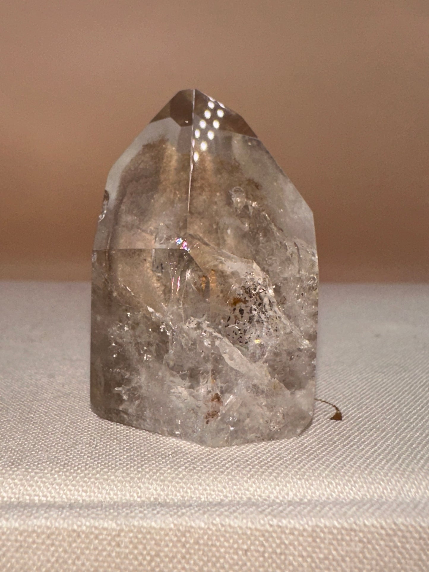 Clear Silver Lodalite Polished