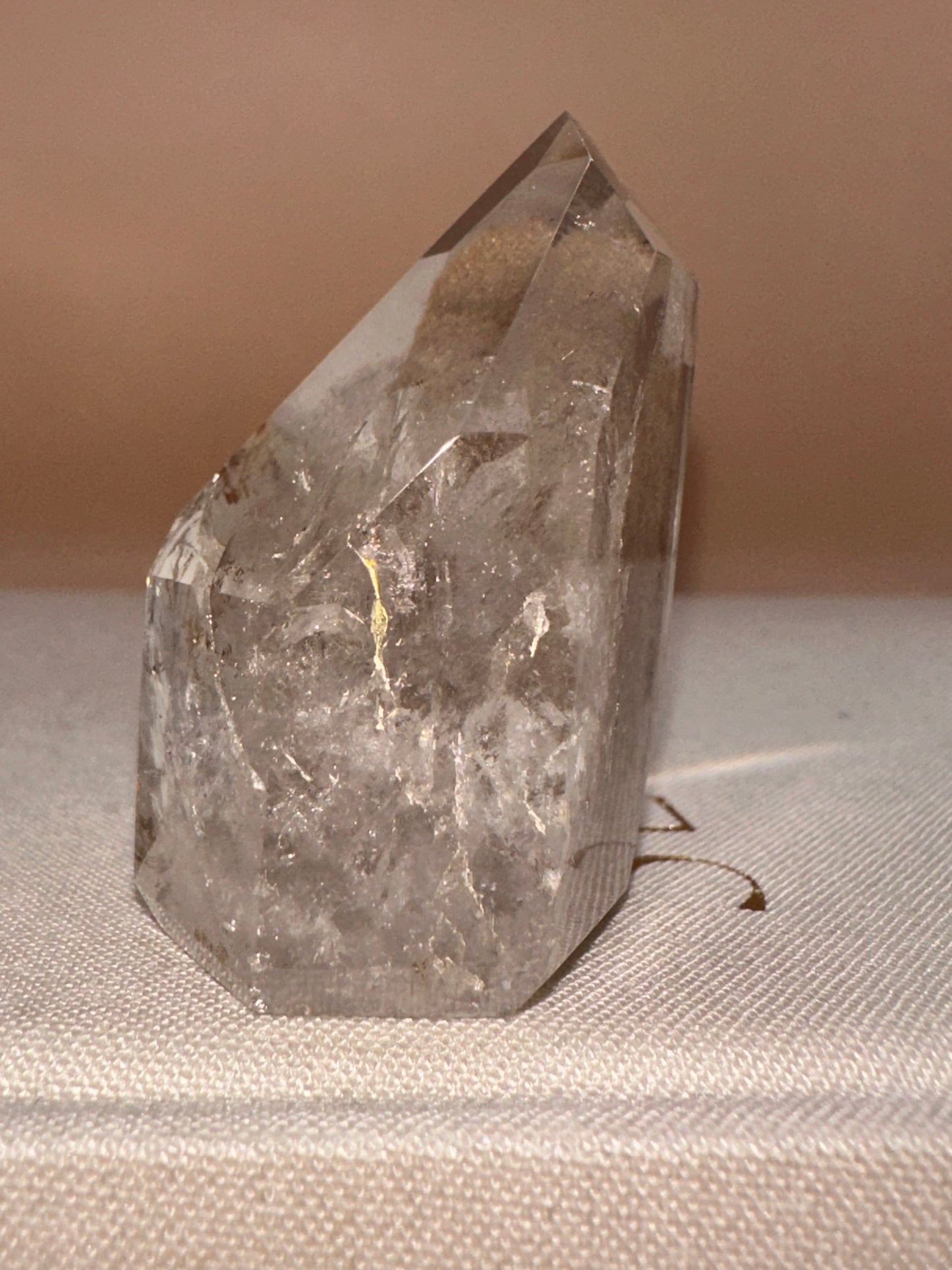 Clear Silver Lodalite Polished