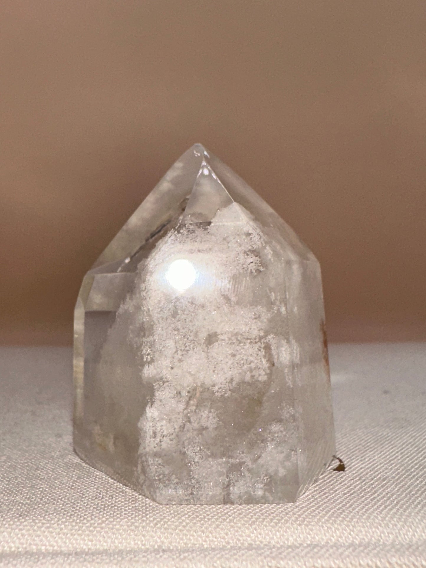 Clear White Lodalite With Iron Inclusion