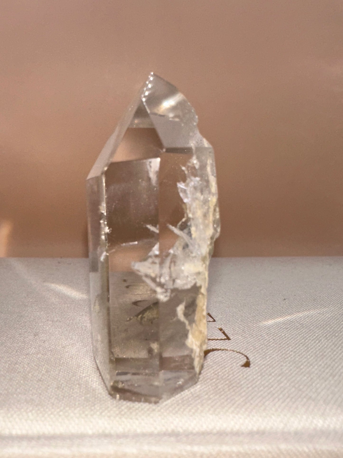 Clear White Lodalite Raw Back