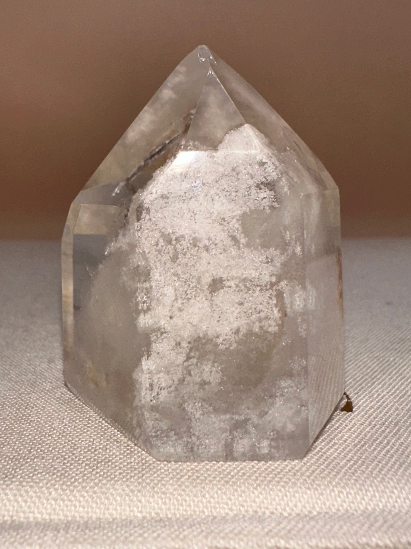 Clear White Lodalite With Iron Inclusion