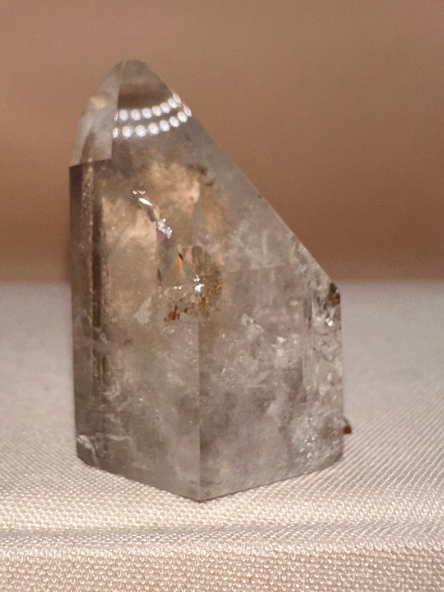 Clear Silver Lodalite Polished