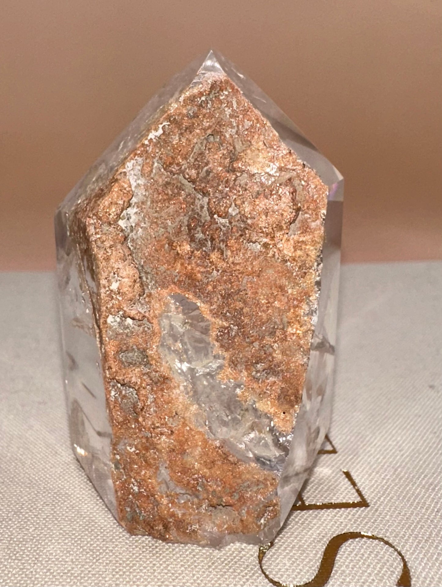 Lodalite Polished Front, Raw Back Feldspar