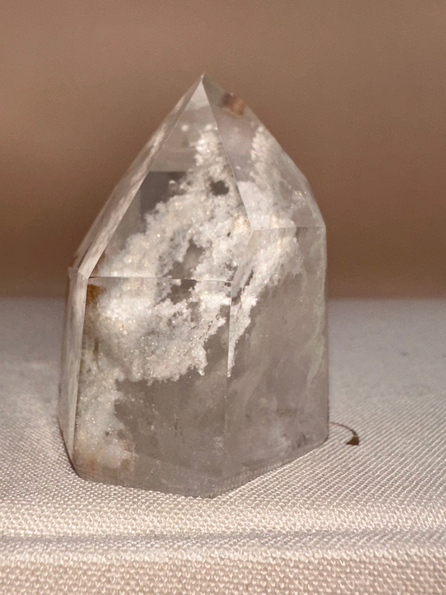 Clear White Lodalite With Iron Inclusion