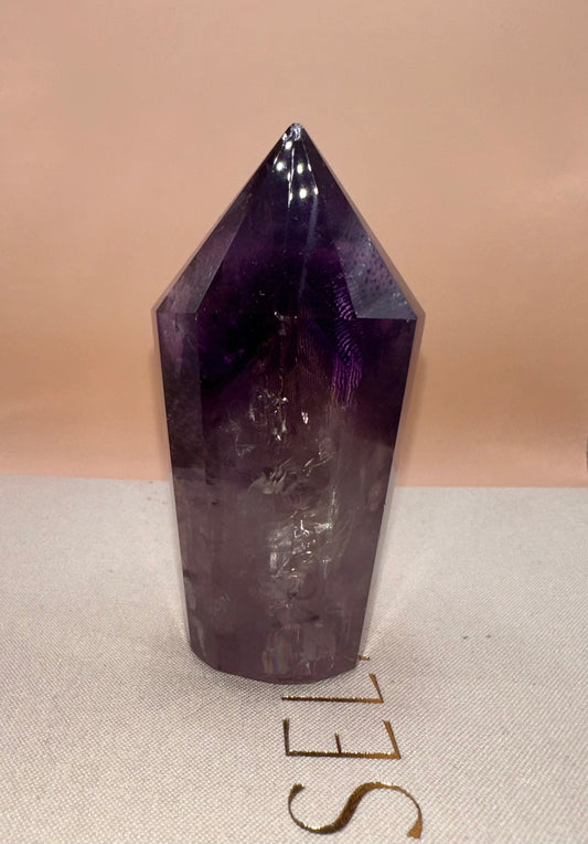 Amethyst Faceted Tower